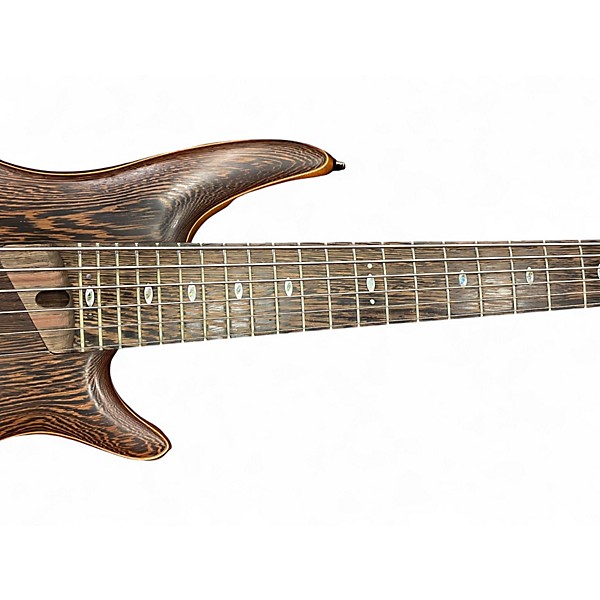 Used 2010s Ibanez SR5006E-OL Prestige Soundgear Natural Wenge Electric Bass Guitar