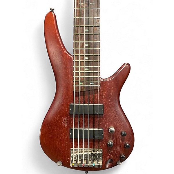 Used Ibanez SR506 6 String Mahogany Electric Bass Guitar