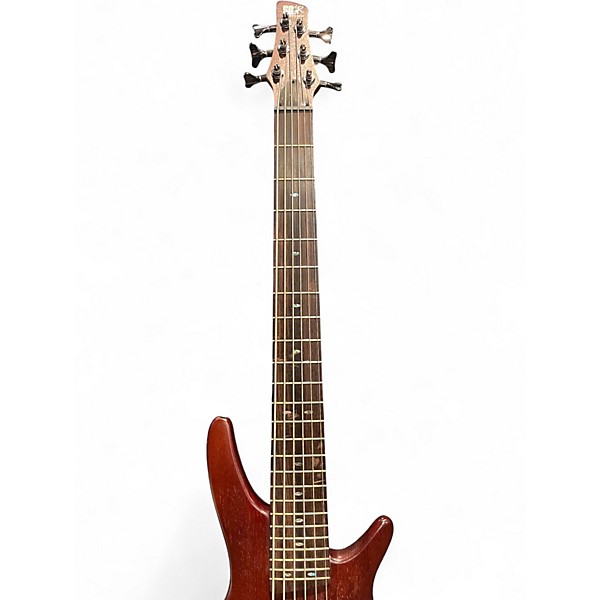 Used Ibanez SR506 6 String Mahogany Electric Bass Guitar