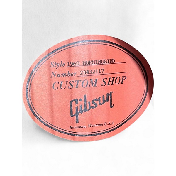 Used Gibson Custom Shop 1960 Hummingbird Fixed Bridge Heritage Cherry Sunburst Acoustic Guitar