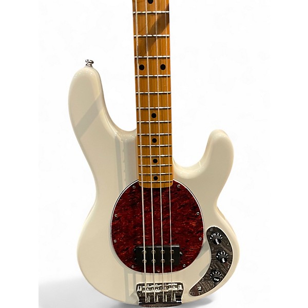 Used Sterling by Music Man RAY24 white Electric Bass Guitar