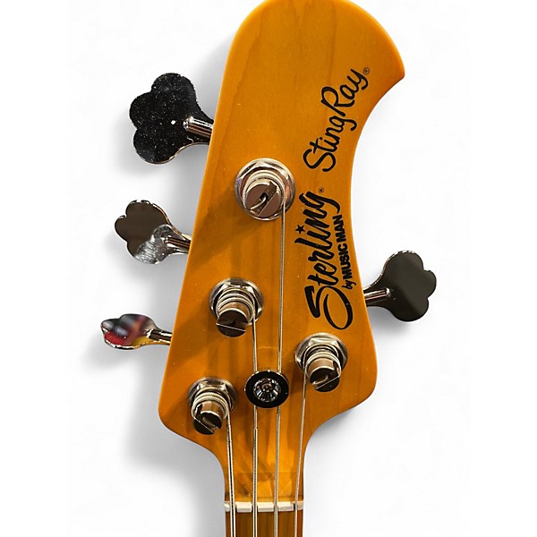Used Sterling by Music Man RAY24 white Electric Bass Guitar
