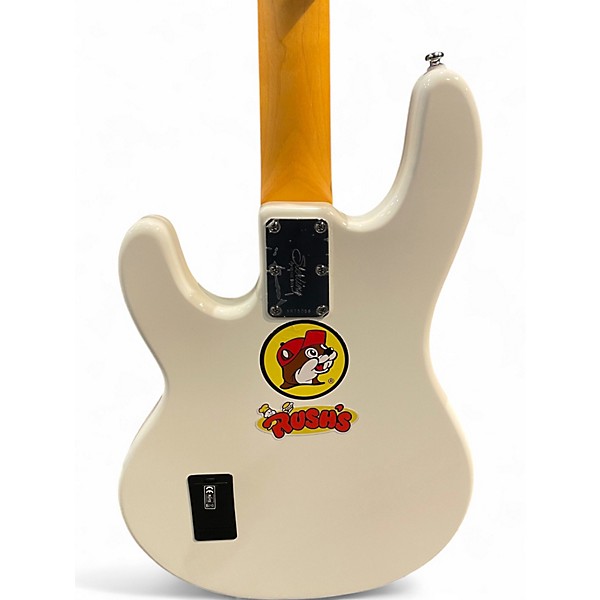Used Sterling by Music Man RAY24 white Electric Bass Guitar