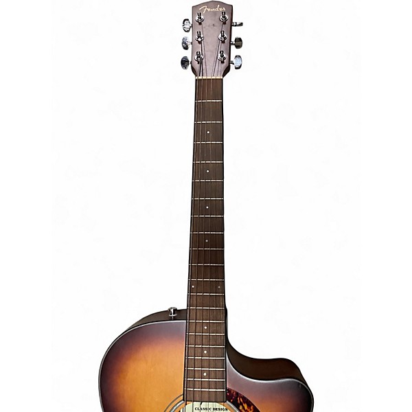 Used Fender CC60SCE AGED COGNAC BURST Acoustic Electric Guitar