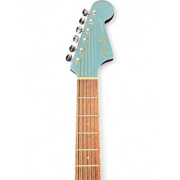 Used Fender Newporter Player Ocean Teal Acoustic Electric Guitar