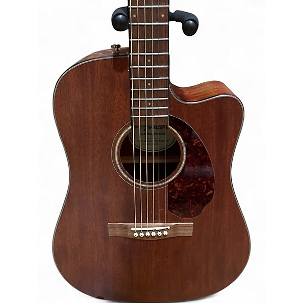 Used Fender CD60SCE All-Mahogany Natural Acoustic Electric Guitar