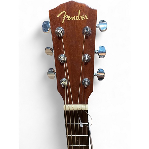 Used Fender CD60SCE All-Mahogany Natural Acoustic Electric Guitar