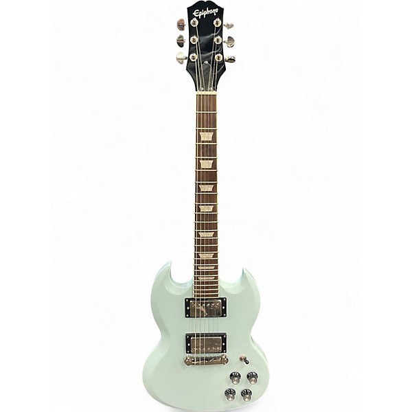Used Epiphone Power Player SG Ice Blue Solid Body Electric Guitar