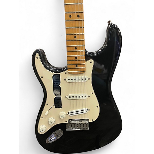 Used Fender American Standard Stratocaster Left Handed Black and White Electric Guitar