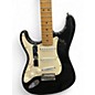 Used Fender American Standard Stratocaster Left Handed Black and White Electric Guitar