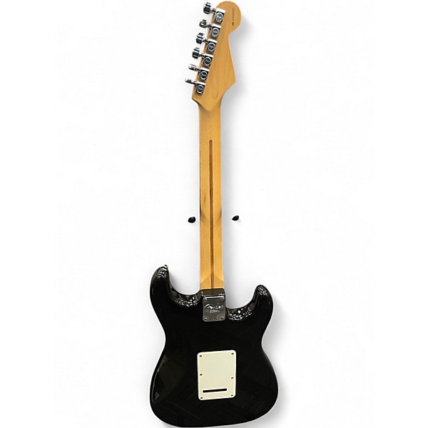 Used Fender American Standard Stratocaster Left Handed Black and White Electric Guitar