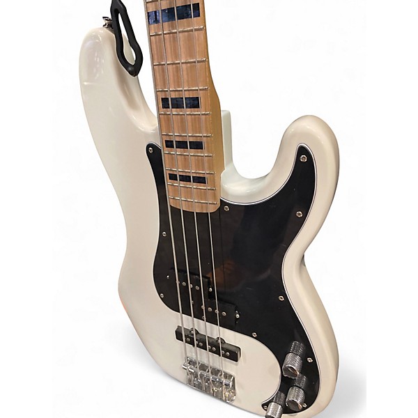 Used Squier PRECISION BASS PJ Olympic White Electric Bass Guitar