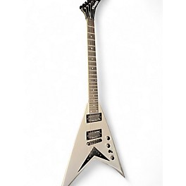 Used Kramer DAVE MUSTAINE VANGUARD PLATINUM SILVER Solid Body Electric Guitar