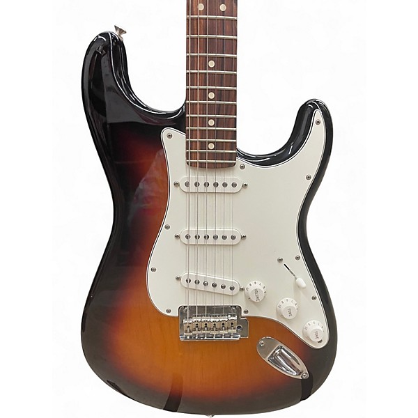 Used Fender Player Stratocaster 3 Color Sunburst Solid Body Electric Guitar