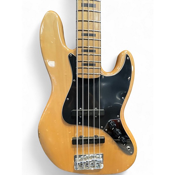 Used Squier CLASSIC VIBE 70S JAZZ BASS V Natural Electric Bass Guitar