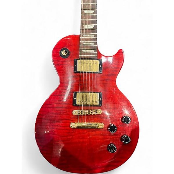 Used 2001 Gibson Les Paul Studio Cherry Flame Solid Body Electric Guitar