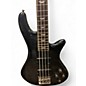 Used Schecter Guitar Research Stiletto Extreme 4 String Trans Charcoal Electric Bass Guitar