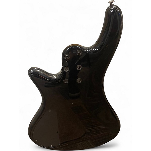 Used Schecter Guitar Research Stiletto Extreme 4 String Trans Charcoal Electric Bass Guitar