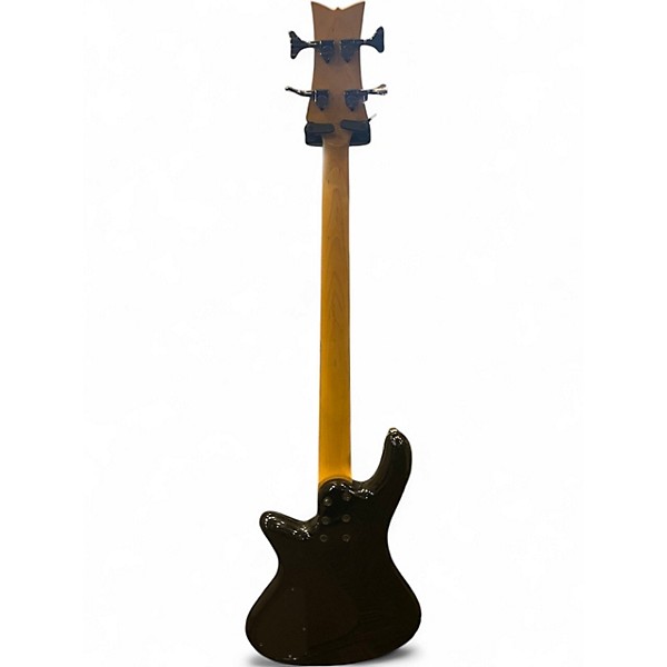 Used Schecter Guitar Research Stiletto Extreme 4 String Trans Charcoal Electric Bass Guitar