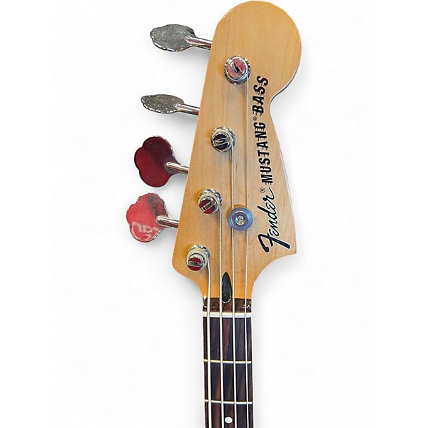 Used Fender Pawn Shop Mustang Bass Olympic White Electric Bass Guitar