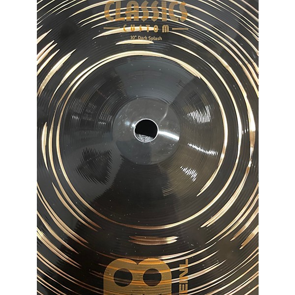 Used MEINL 10in CLASSIC CUSTOM DARK SPLASH Cymbal