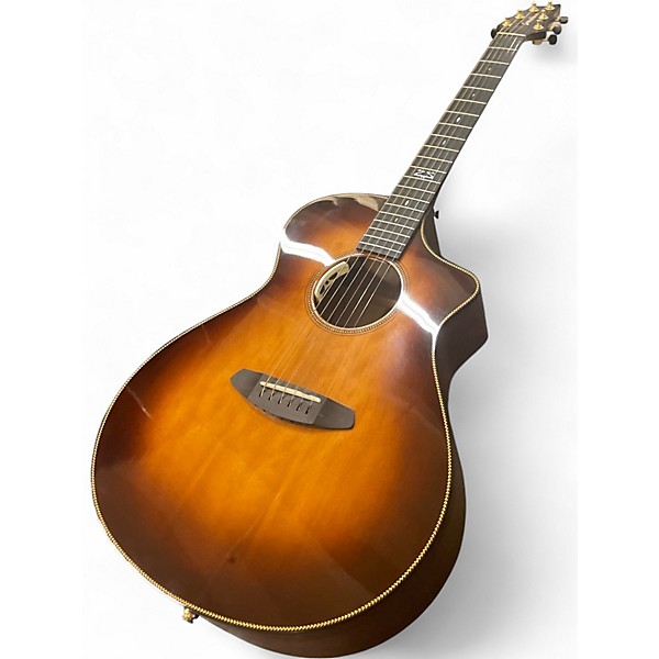 Used Breedlove Oregon Concert CE 2 Tone Sunburst Acoustic Electric Guitar