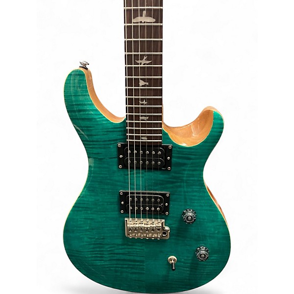 Used PRS SE Custom 24 Trans Green Solid Body Electric Guitar