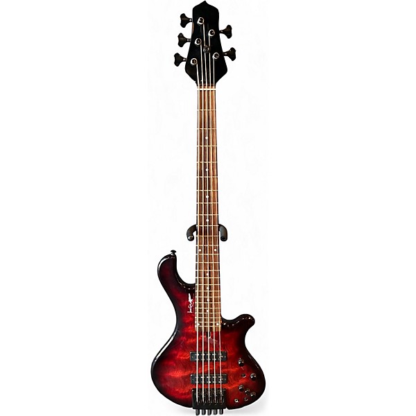 Used Lore Crow Designs LCB 001 Trans Red Electric Bass Guitar