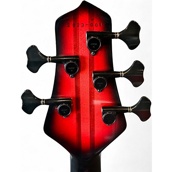 Used Lore Crow Designs LCB 001 Trans Red Electric Bass Guitar