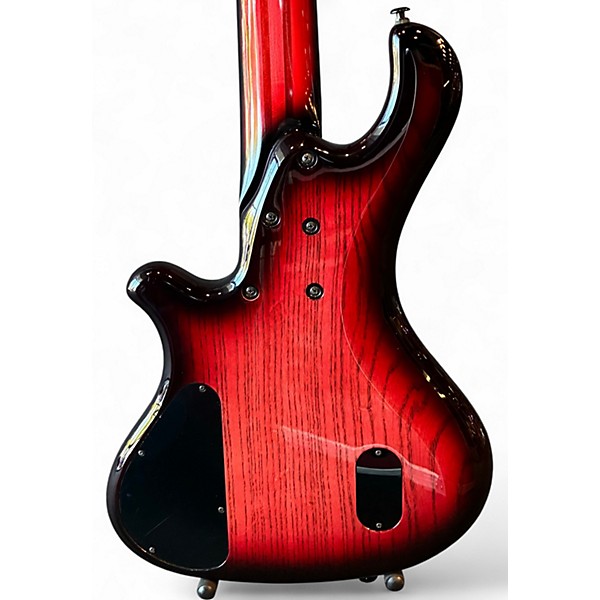 Used Lore Crow Designs LCB 001 Trans Red Electric Bass Guitar
