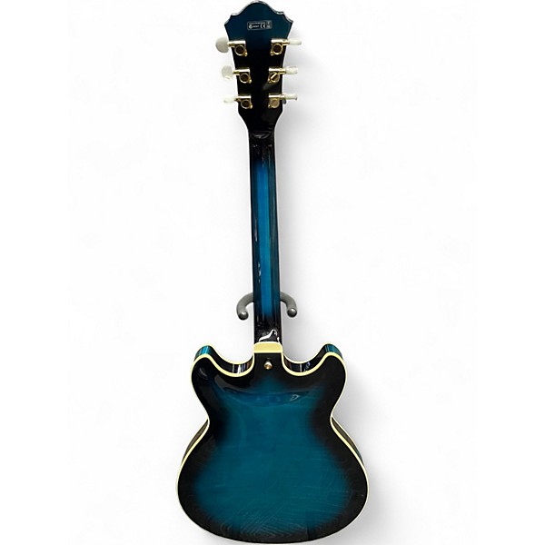 Used Ibanez AS93 Artcore Blue Sunburst Hollow Body Electric Guitar