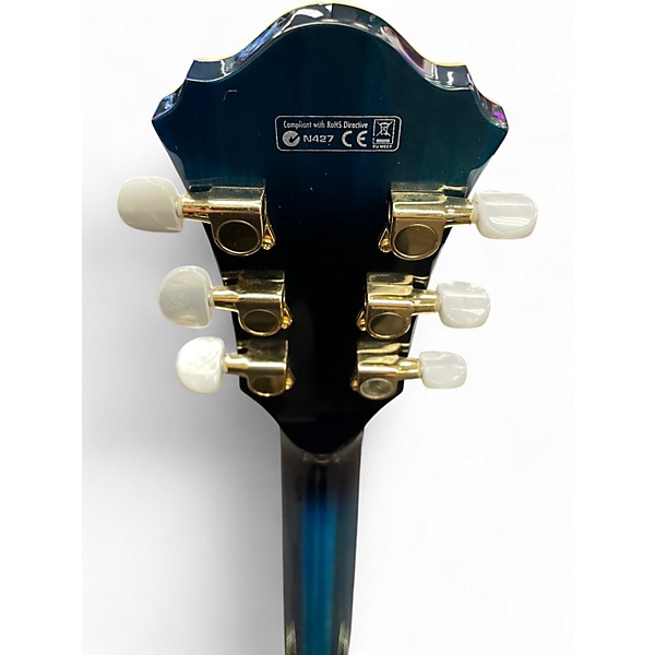 Used Ibanez AS93 Artcore Blue Sunburst Hollow Body Electric Guitar