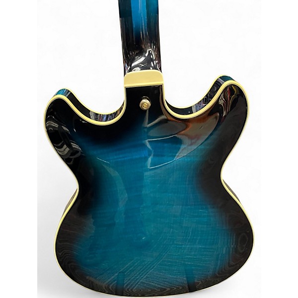 Used Ibanez AS93 Artcore Blue Sunburst Hollow Body Electric Guitar