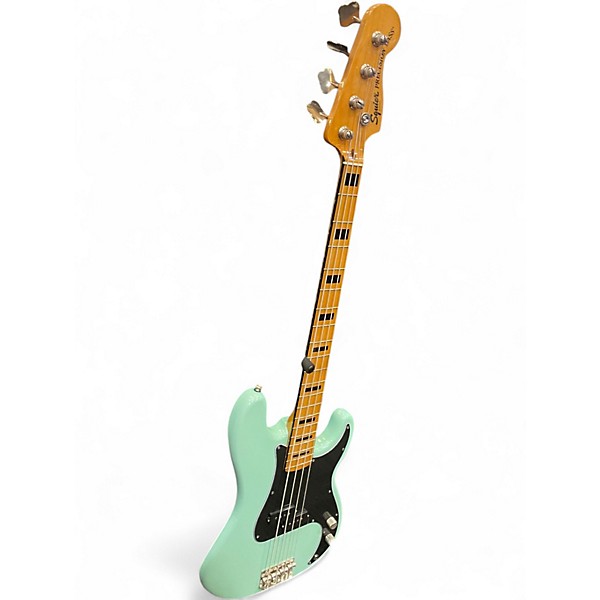 Used Squier Classic Vibe 1970S Precision Bass Surf Green Electric Bass Guitar