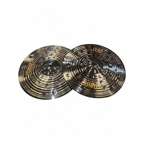 Used MEINL 14in classics custom dark hi hat Cymbal