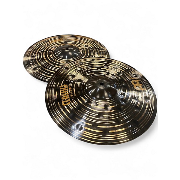 Used MEINL 14in classics custom dark hi hat Cymbal