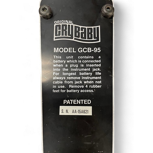 Used Dunlop GCB95 Original Crybaby Wah Effect Pedal