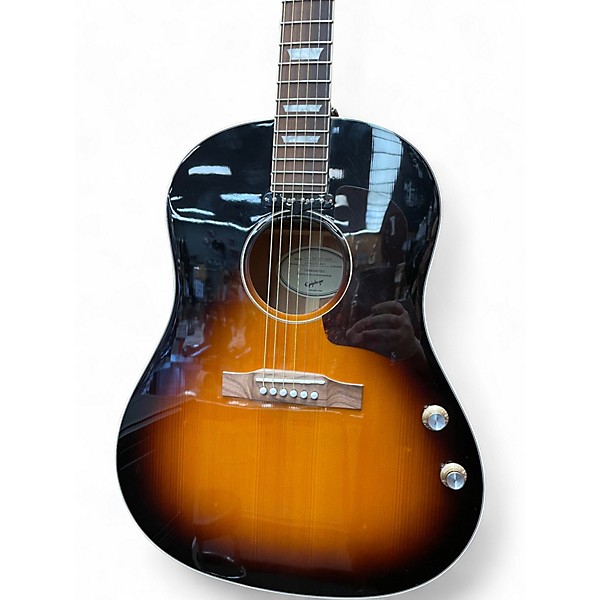 Used Epiphone Ltd Ed EJ-160E Vintage Sunburst Acoustic Electric Guitar