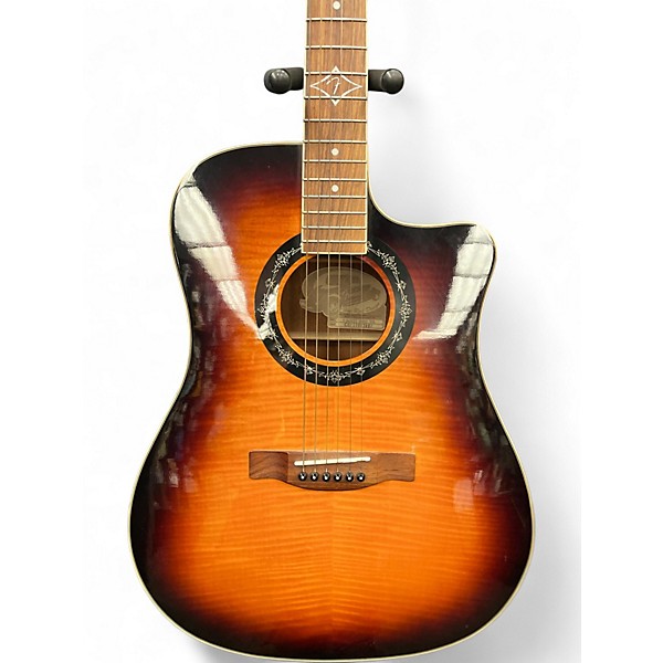 Used Fender T Bucket 300CE 3 Color Sunburst Acoustic Electric Guitar