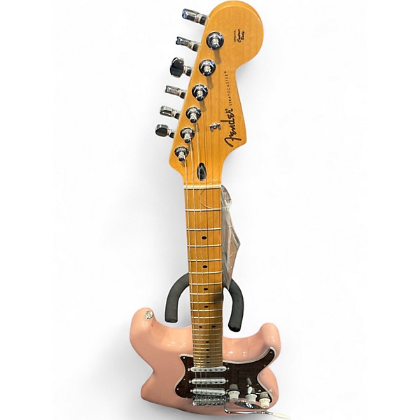 Used Fender Player Stratocaster Shell Pink Solid Body Electric Guitar