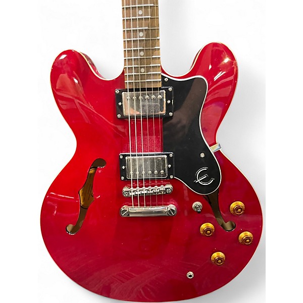 Used Epiphone Dot Cherry Hollow Body Electric Guitar