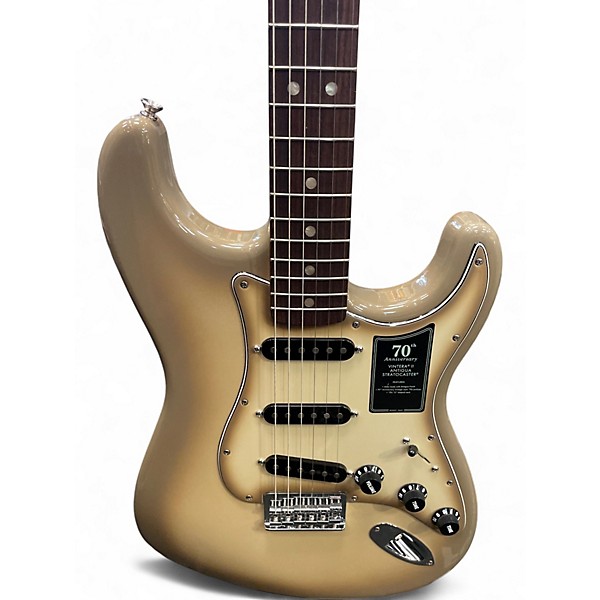 Used Fender VINTERA II 70TH ANNIVERSARY STRATOCASTER Antigua Solid Body Electric Guitar