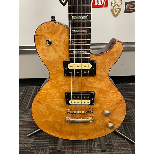 Used Dean EVO Exotic Burl Natural Solid Body Electric Guitar