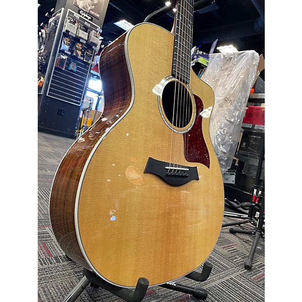 Used Taylor 214CE Deluxe Natural Acoustic Electric Guitar