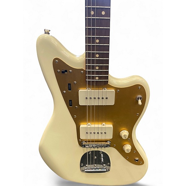 Used Squier J Mascis Jazzmaster Vintage White Solid Body Electric Guitar