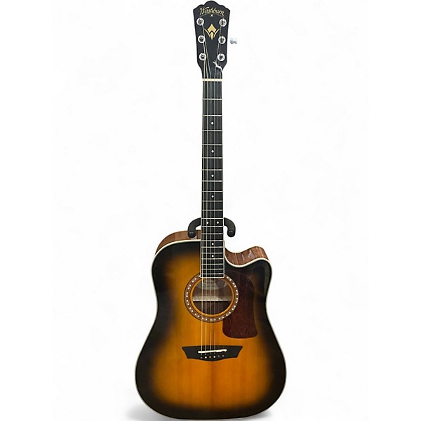Used Washburn D10SCE Tobacco Burst Acoustic Guitar