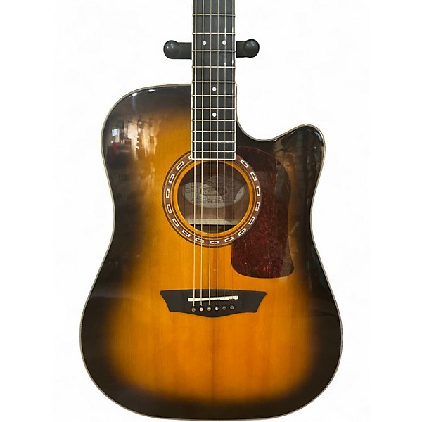 Used Washburn D10SCE Tobacco Burst Acoustic Guitar