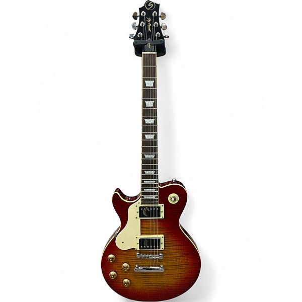 Used Greg Bennett Design by Samick AV-3/LH/CS Cherry Burst Solid Body Electric Guitar
