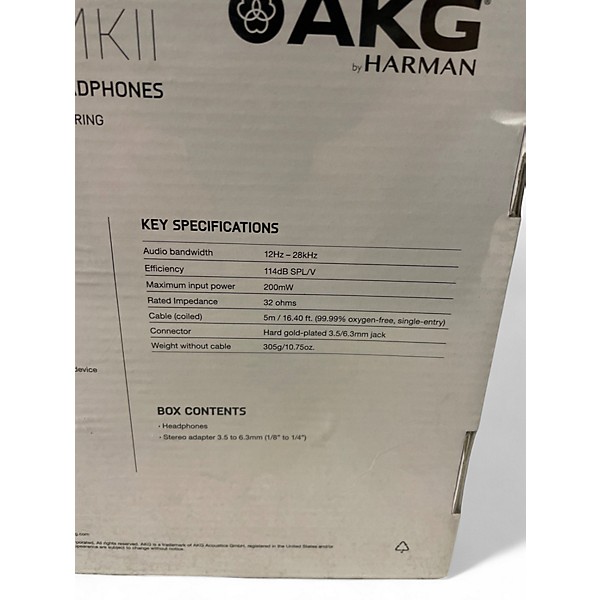 Used AKG K553 MKII Studio Headphones