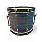 Vintage 1990s Ludwig 3 Piece Reissue Psychedelic Red Drum Kit